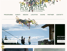 Tablet Screenshot of euganeafilmfestival.it